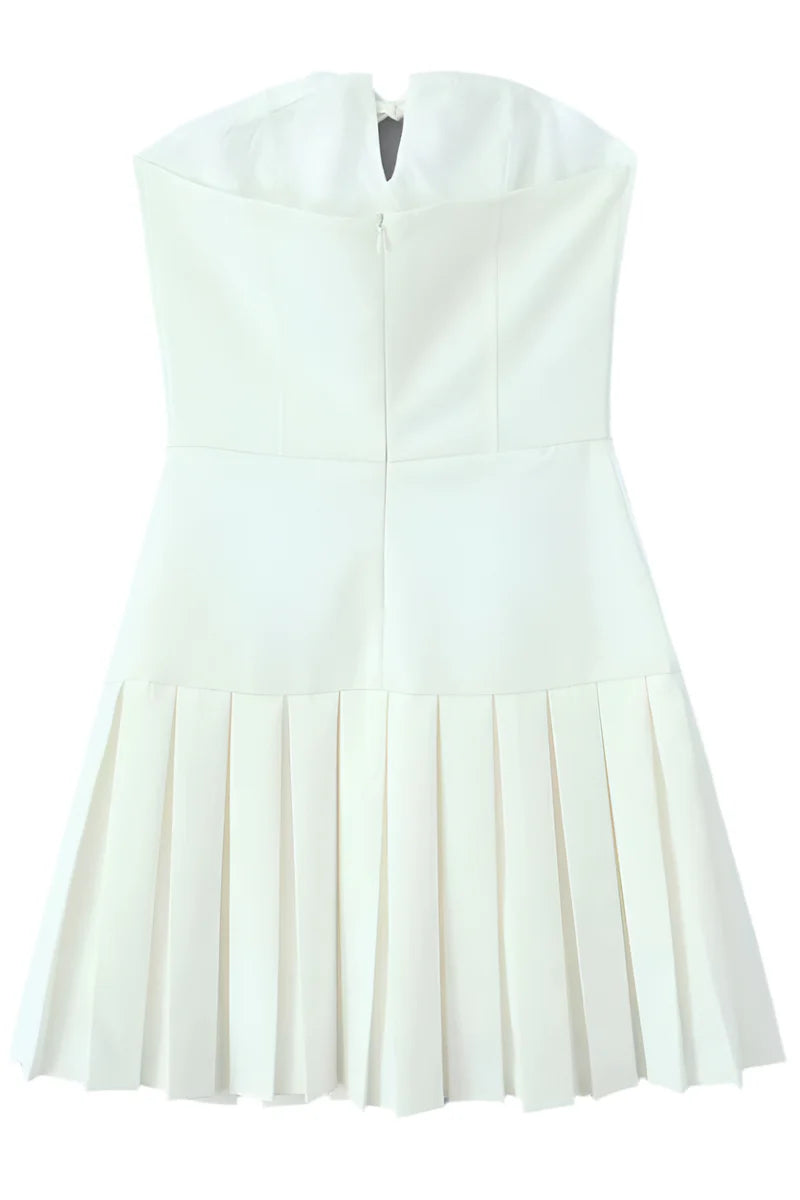 NEXT DAY DELIVERY AVA Strapless Mini Ribbon Boydcon Dress