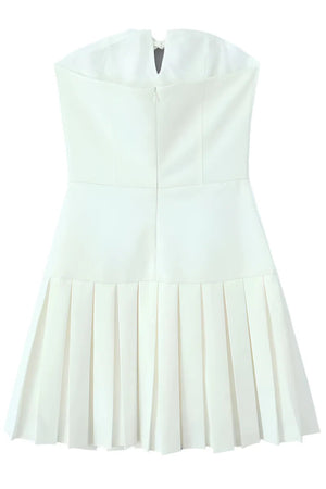 NEXT DAY DELIVERY AVA Strapless Mini Ribbon Boydcon Dress
