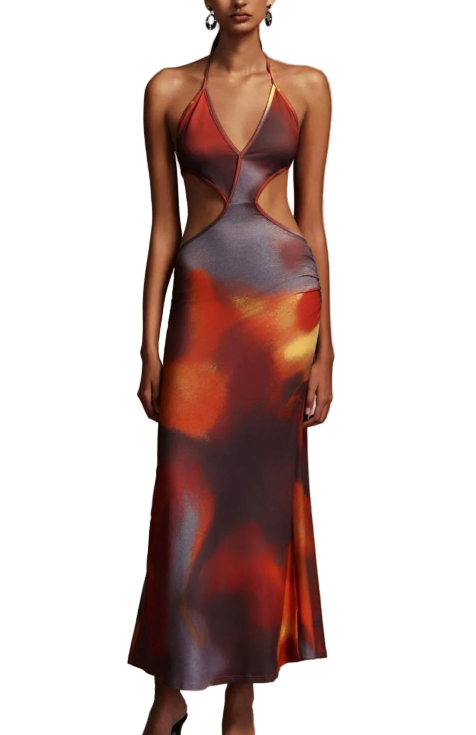 NEXT DAY DELIVERY Cut Out Print Bodycon Dress