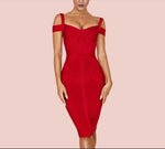 NEXT DAY DELIVERY RED SLEEVELESS BANDAGE DRESS