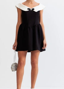 SHARLA Bicolor Mini Bodycon Dress