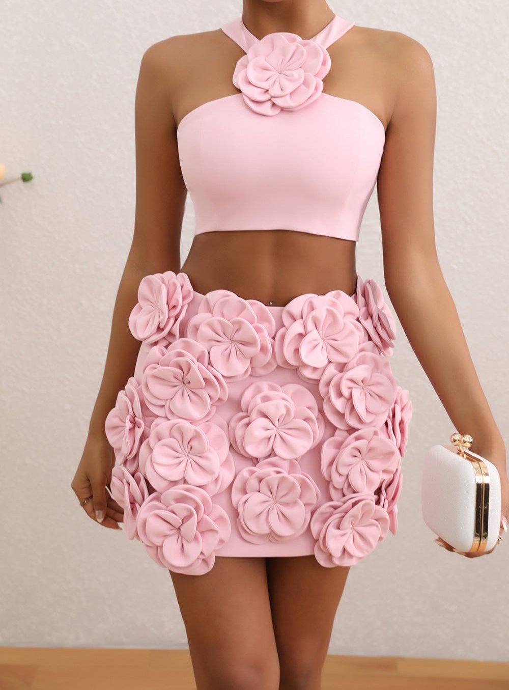 AVNI Flower Bodycon Set