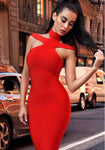 NEXT DAY DELIVERY NANA Sleeveless Mini Cut Out Backless Bandage Dress