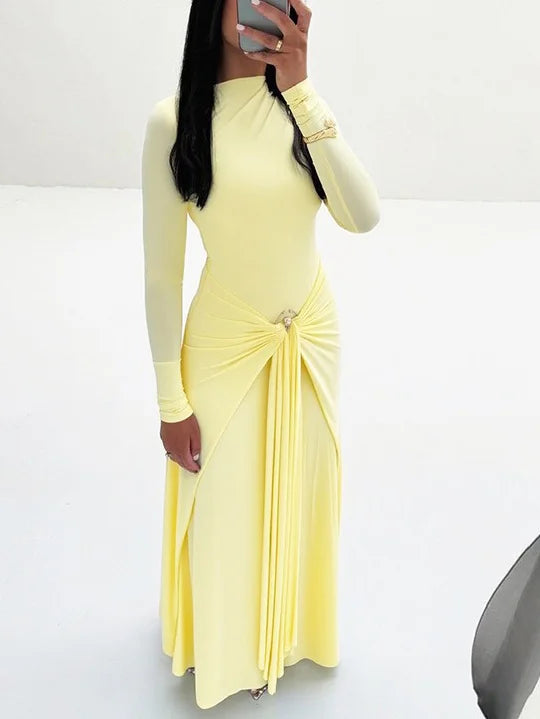 ADA Long Sleeve Maxi Bodycon Dress
