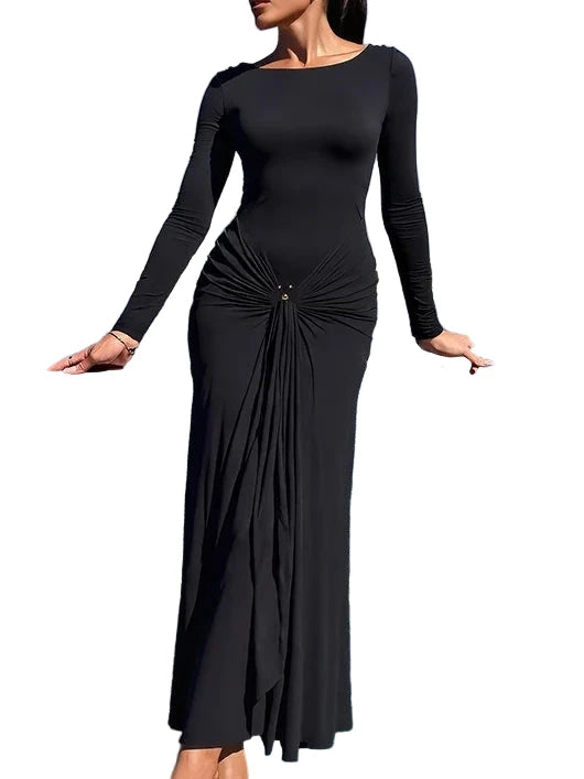 ADA Long Sleeve Maxi Bodycon Dress