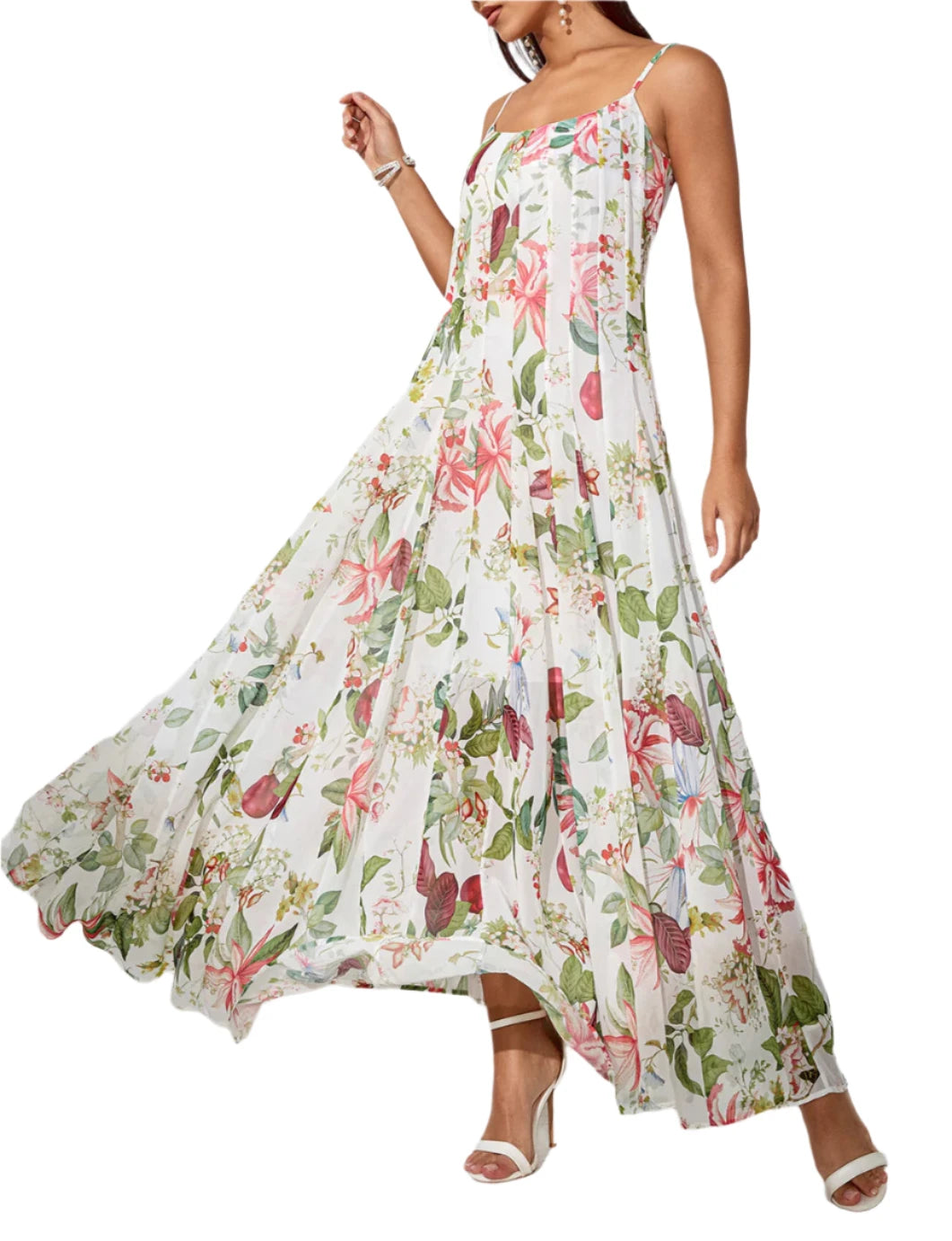 ADALIA Floral Print Maxi Dress