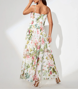 ADALIA Floral Print Maxi Dress