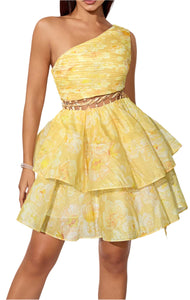 AGNES One Shoulder Cut Out Bodycon Dress
