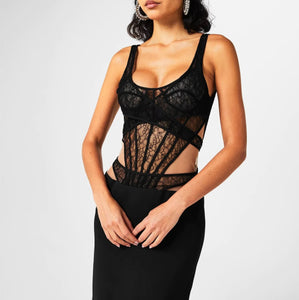 NEXT DAY DELIVERY ALAIA Sexy Lace Bandage Dress