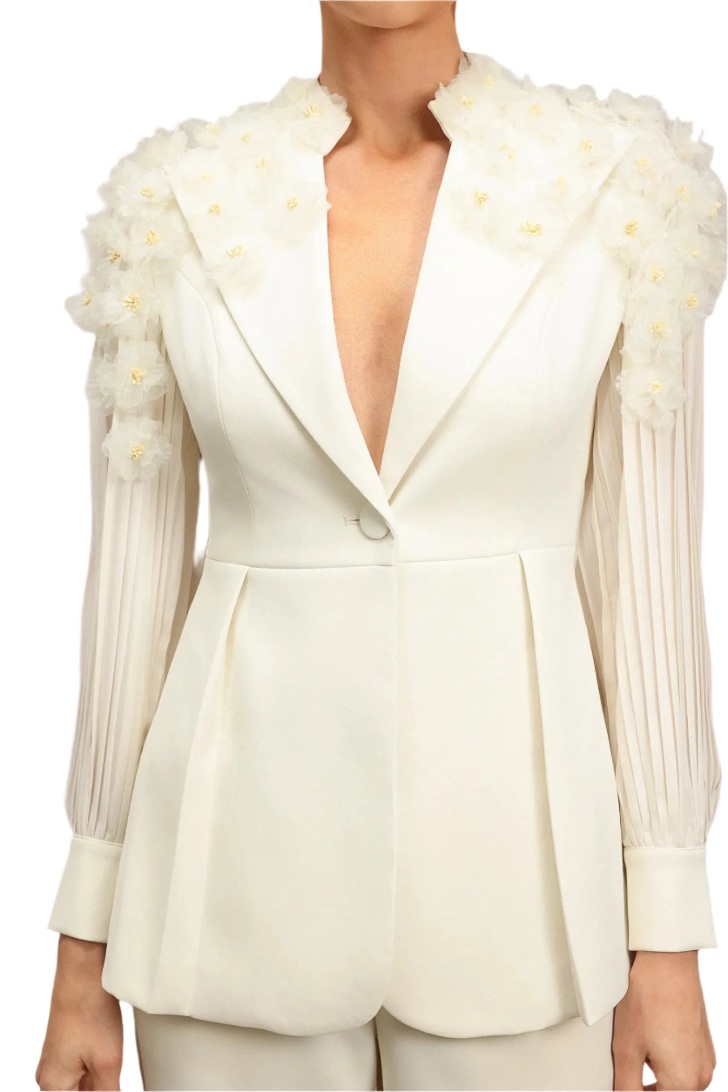 ALANIS Flowers Bodycon Suit