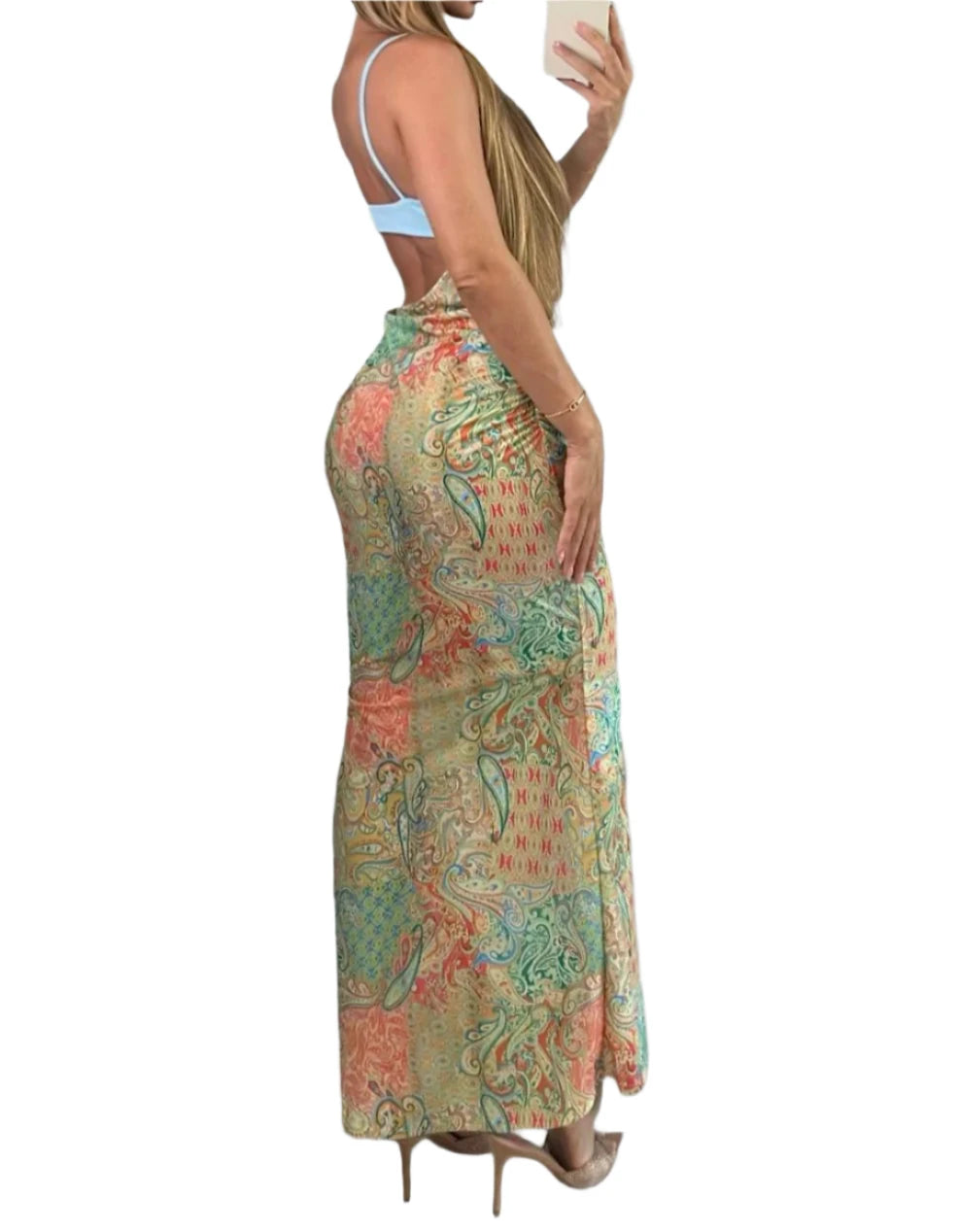 ALLEGRIA Cut Out Summer Bodycon Dress