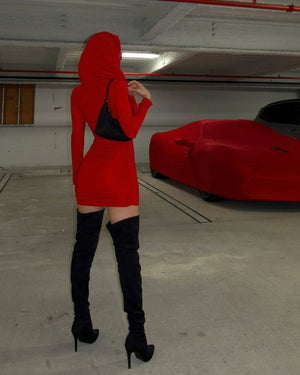 ALICIA Red Bodycon Dress