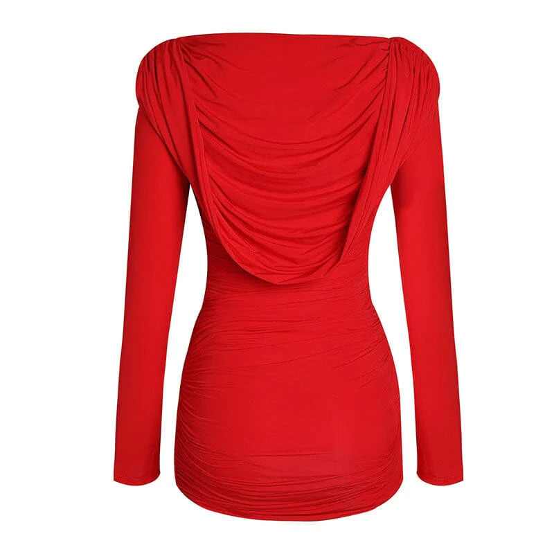 ALICIA Red Bodycon Dress