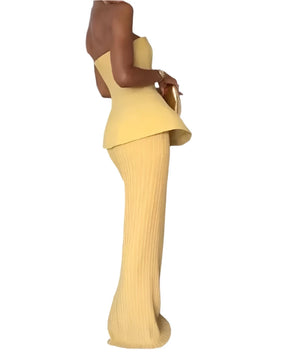 ANDY Strapless Bodycon Set