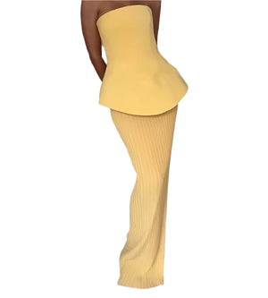 ANDY Strapless Bodycon Set