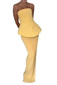 ANDY Strapless Bodycon Set