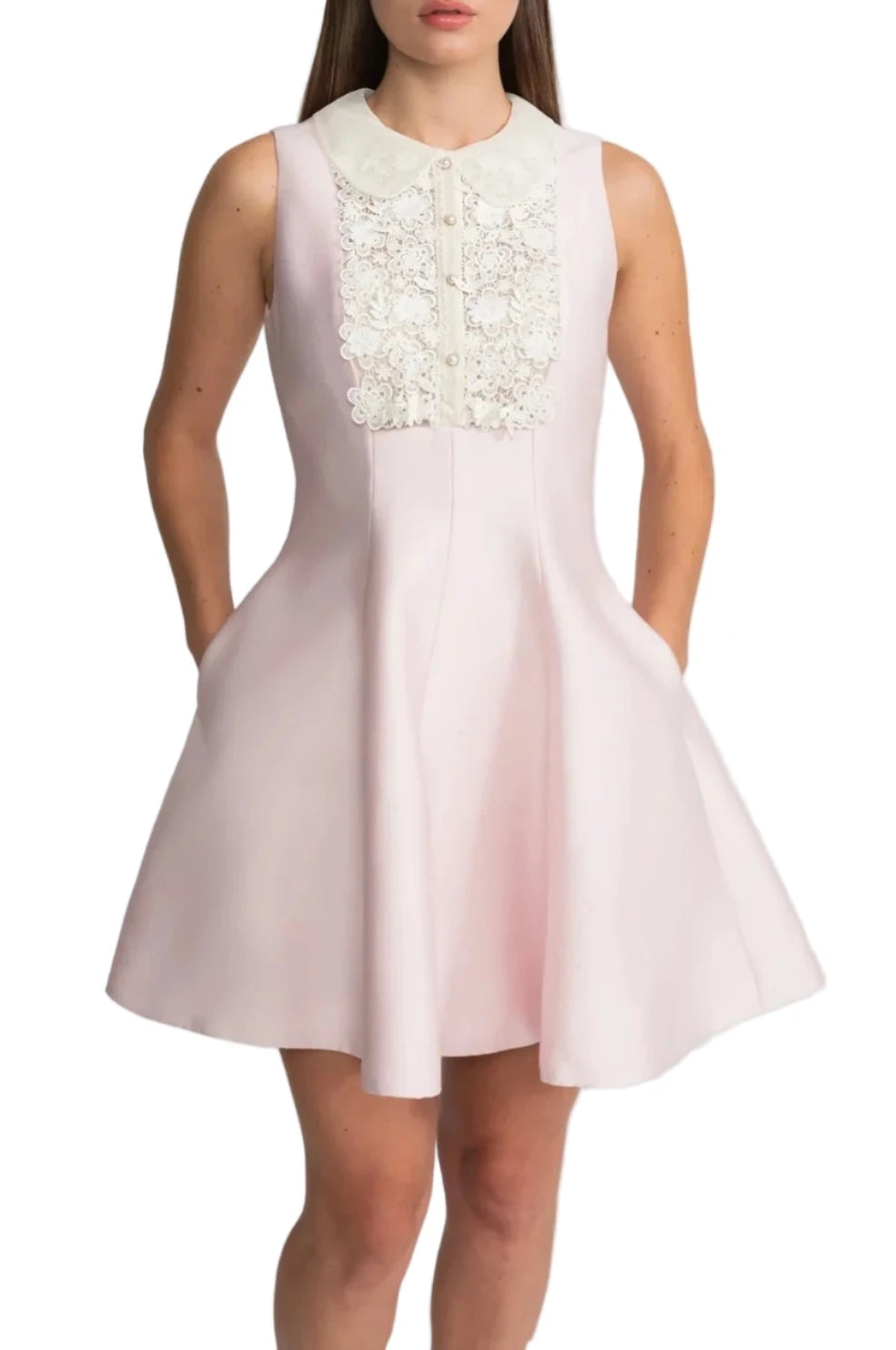 AZRA Satin Lace Mini Bodycon Dress