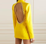 NEXT DAY DELIVERY AZUR Blazer Dress with Crystals