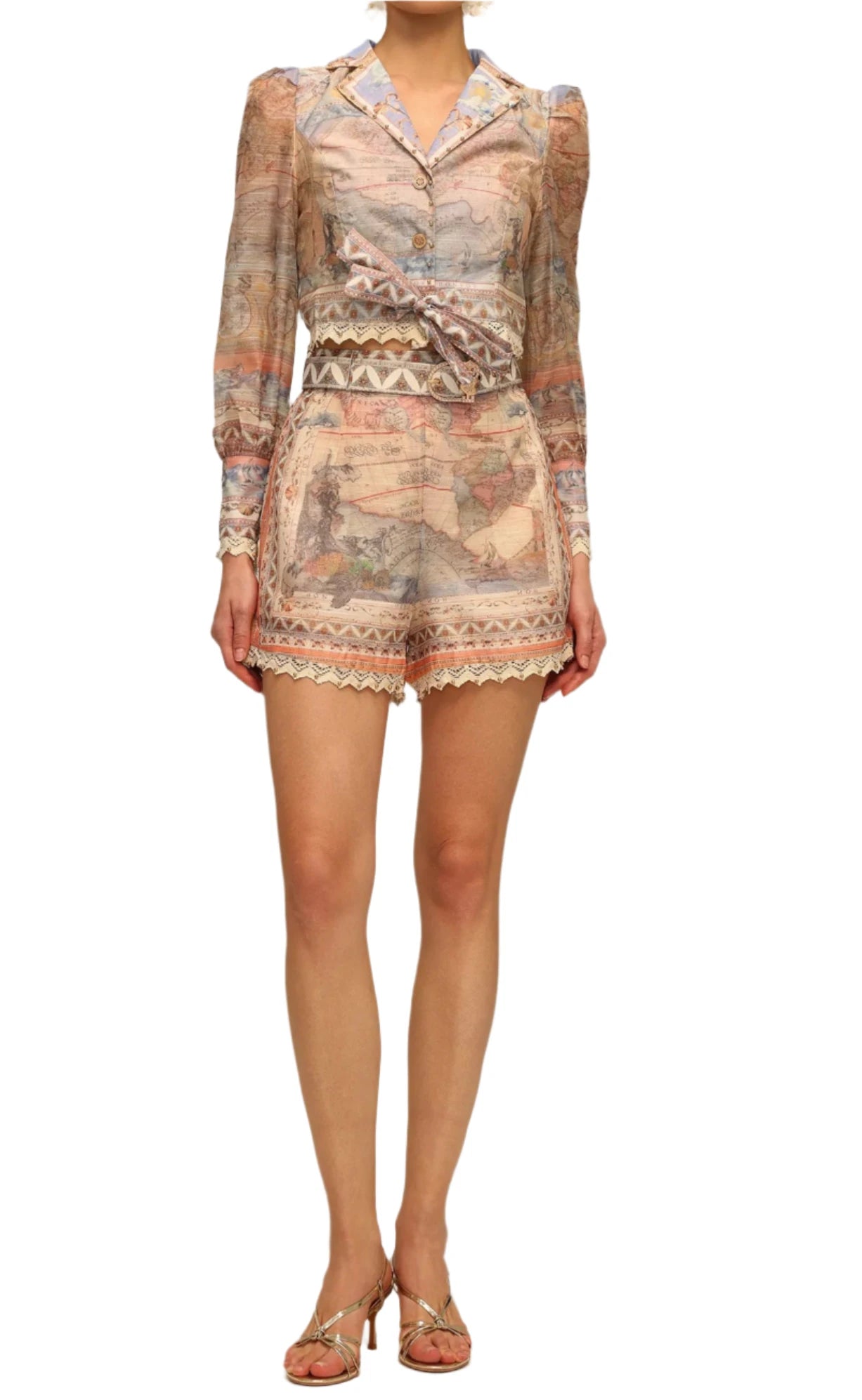 BATIA Long Sleeve Top and Short Set