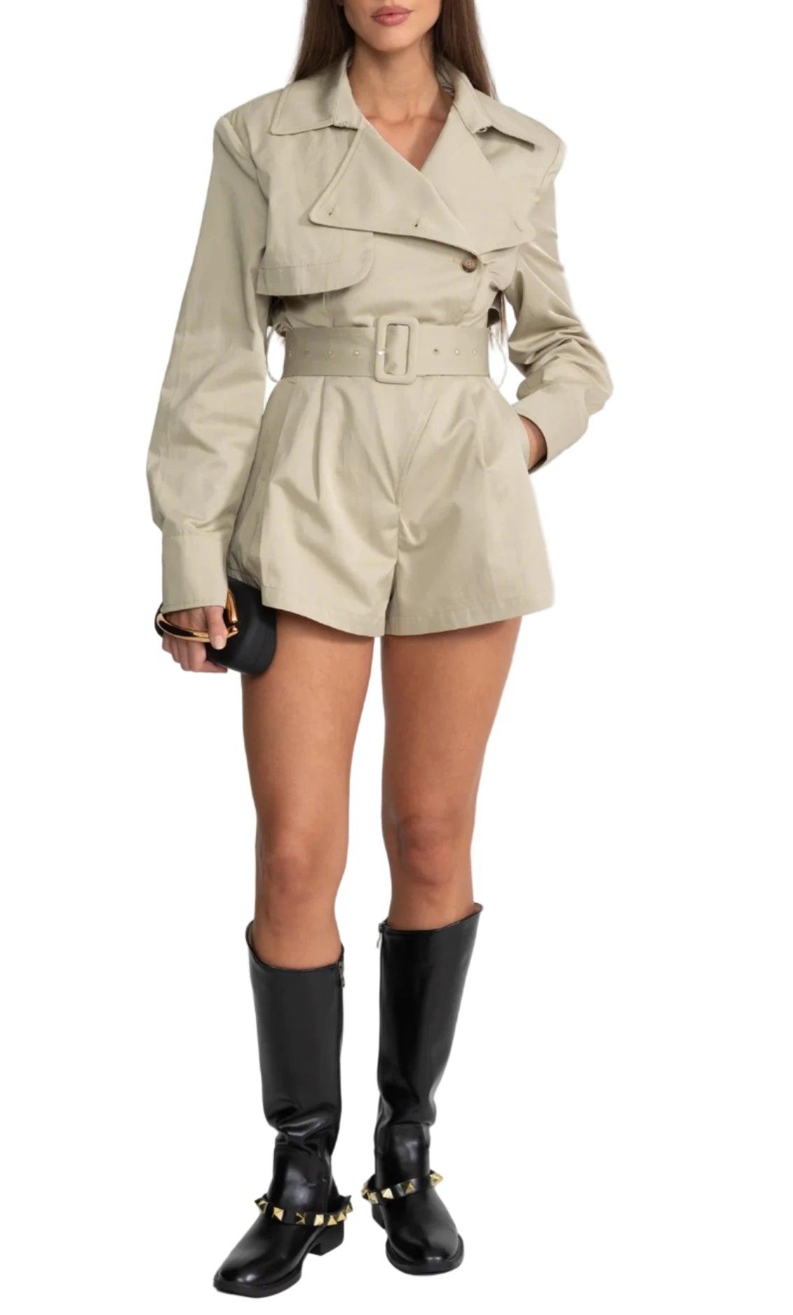 BRUNA Jacket Short Bodycon Jumpsuit