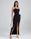 CAELI Backless Bandage Long Dress