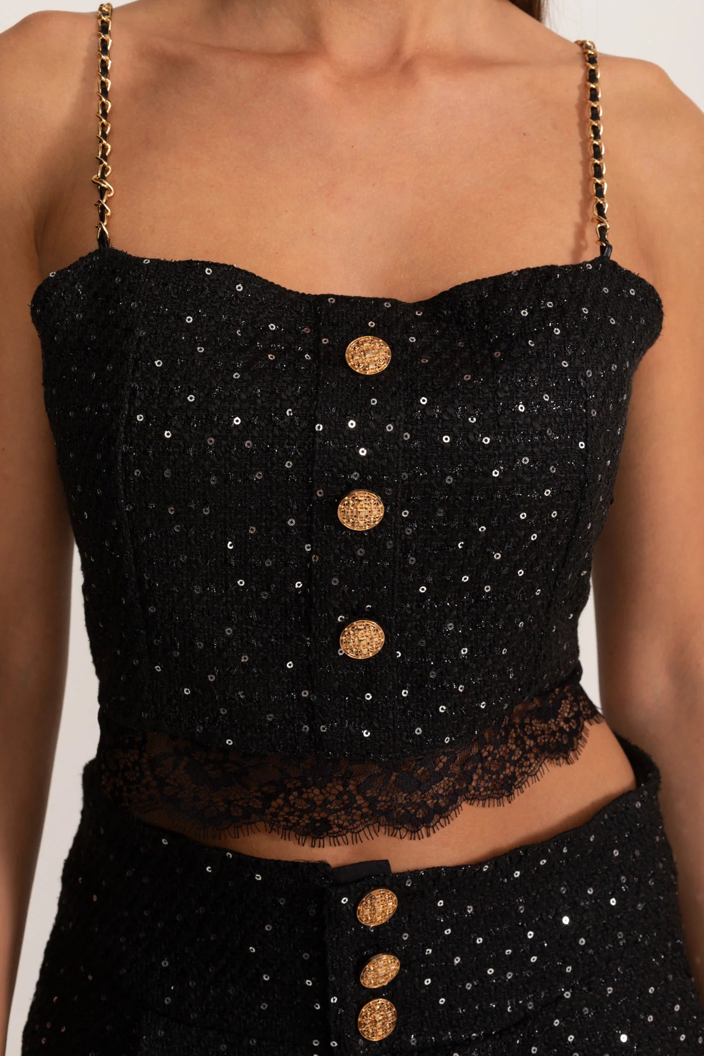 CAMILLE EMBELLISHED 3 PIECES BODYCON SET