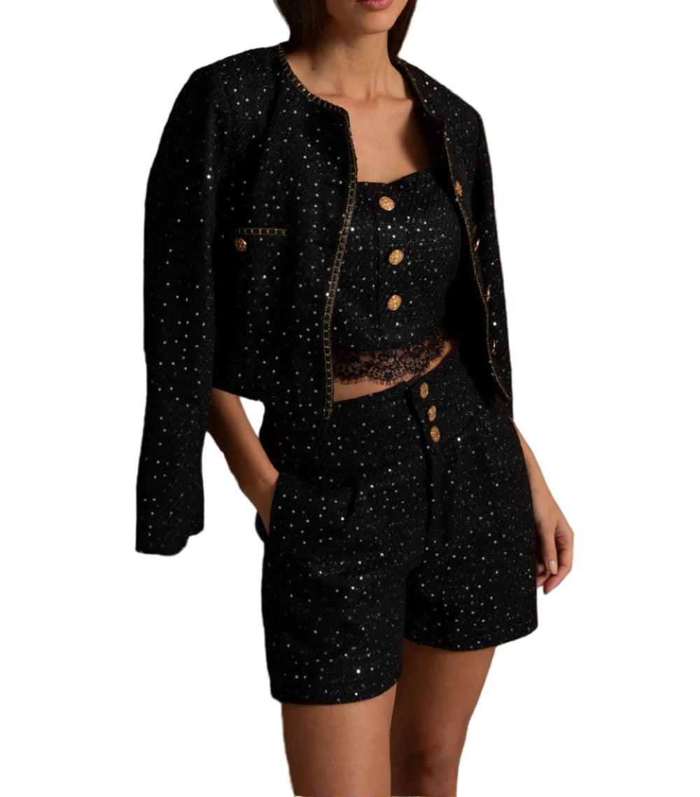 CAMILLE EMBELLISHED 3 PIECES BODYCON SET