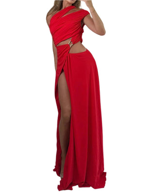 NEXT DAY DELIVERY CANDIDA Cut Out Sexy Maxi Bodycon Dress