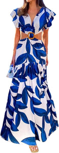 CLEOPATRA Cut Out Flower Bodycon Dress