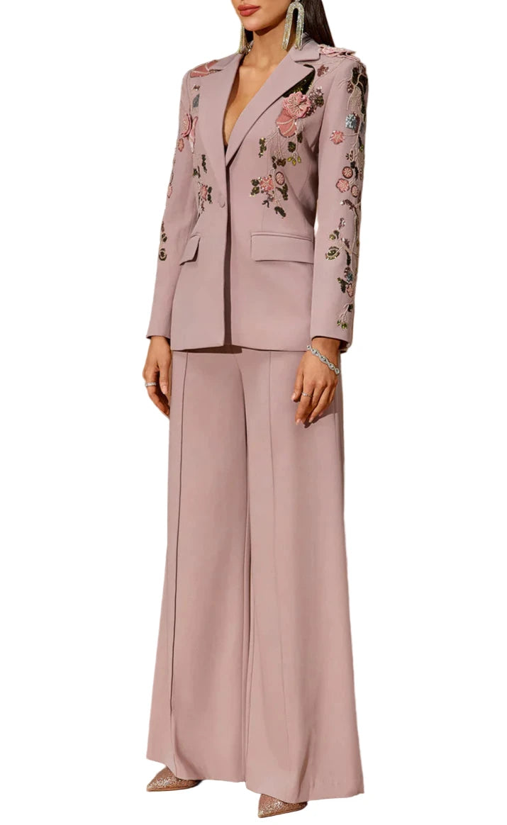 DALIA Sequins Embroidered Bodycon Suit