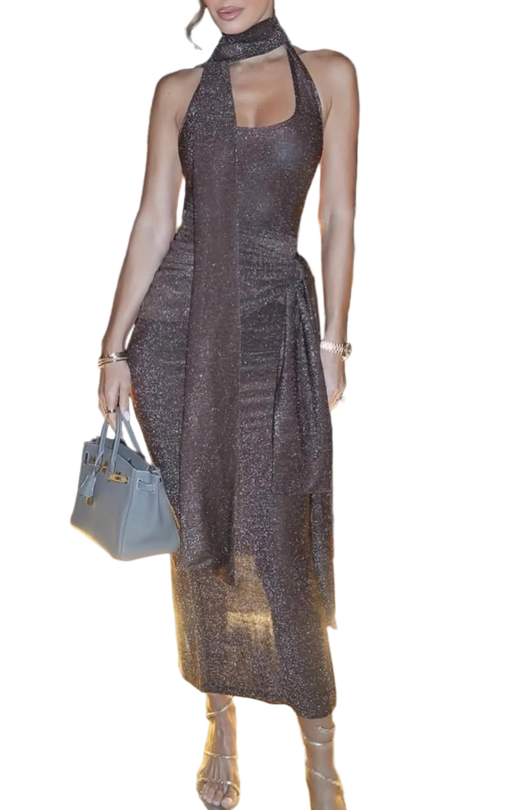 DARA Scarf Bodycon Dress