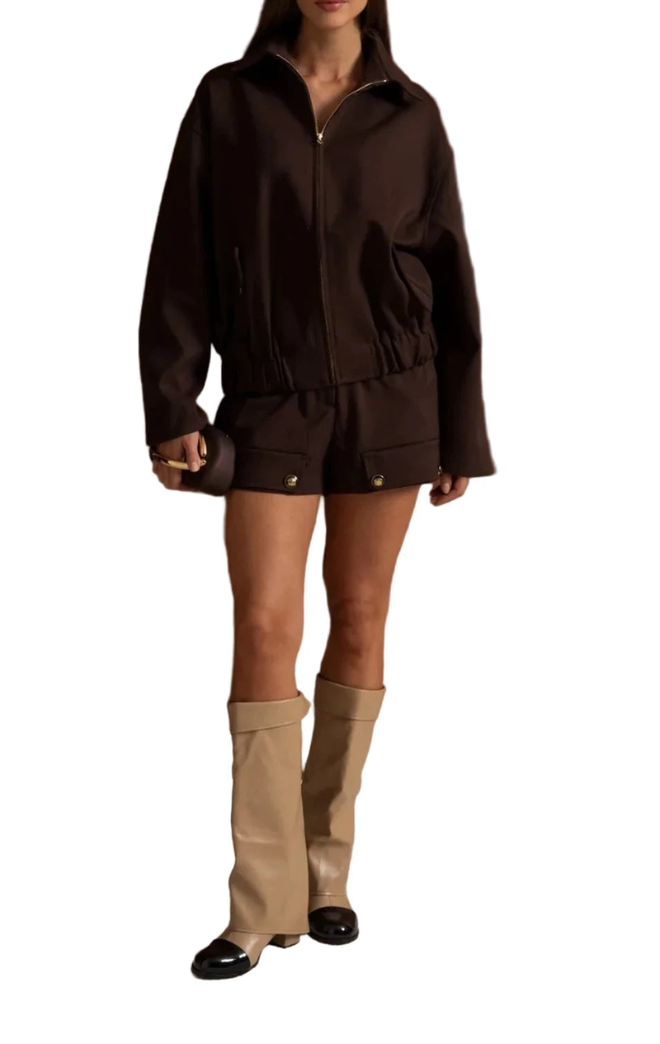 DEBRA UTILITY JACKET AND MATCHING MINI SKIRT SET