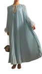 NEXT DAY DELIVERY HIRA Feathers Maxi Dress