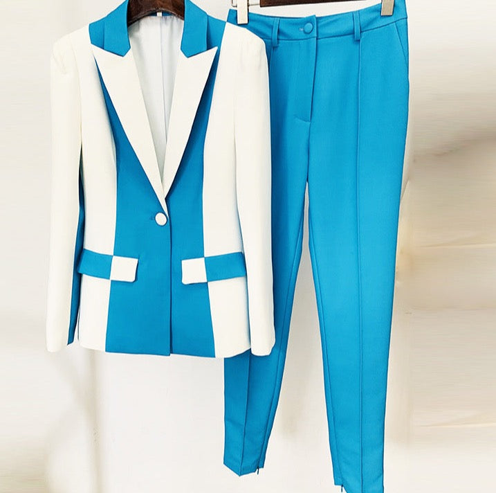 DUNIA Bicolor Bodycon Suit