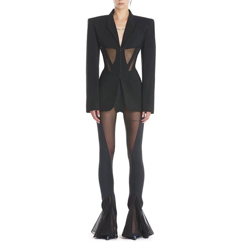 ELIONA Transparent Bodycon Suit