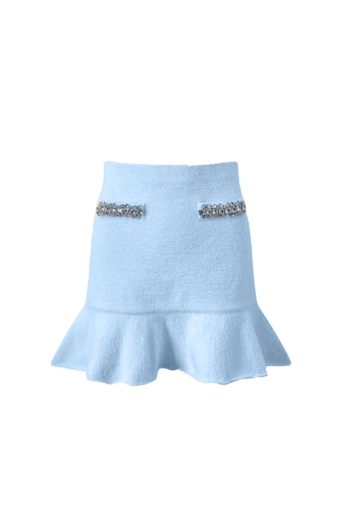 EMILIA SOFT  LONG SLEEVES WITH  SPARKLING EMBELLISHMENTS MINI BODYCON SET