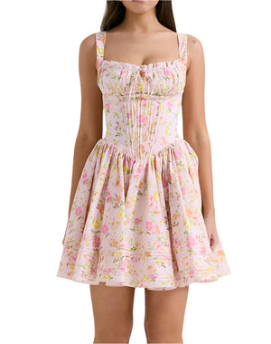 NEXT DAY DELIVERY EMINE Mini Flower Bodycon Dress