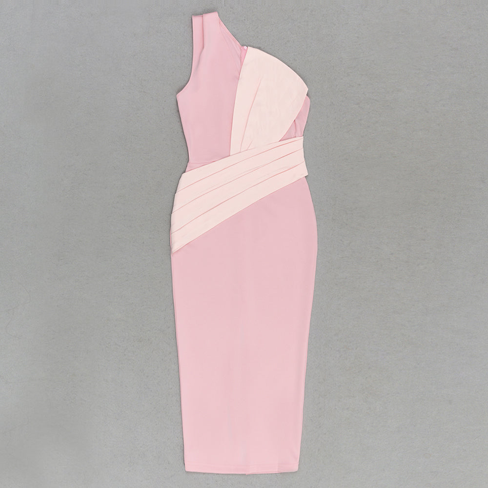 ERIN Strapless Bicolor Bandage Dress