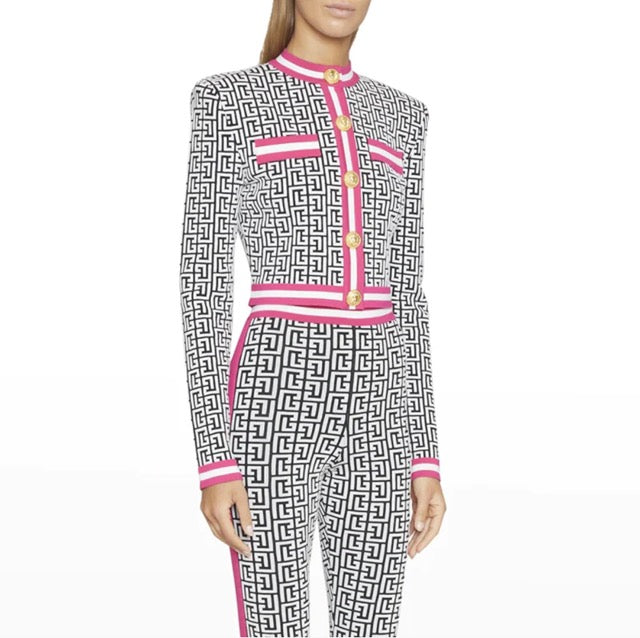 NEXT DAY DELIVERY ESTHER Jacquard Bicolor Suit