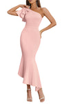 EUKENE One Shoulder Bodycon Maxi Dress