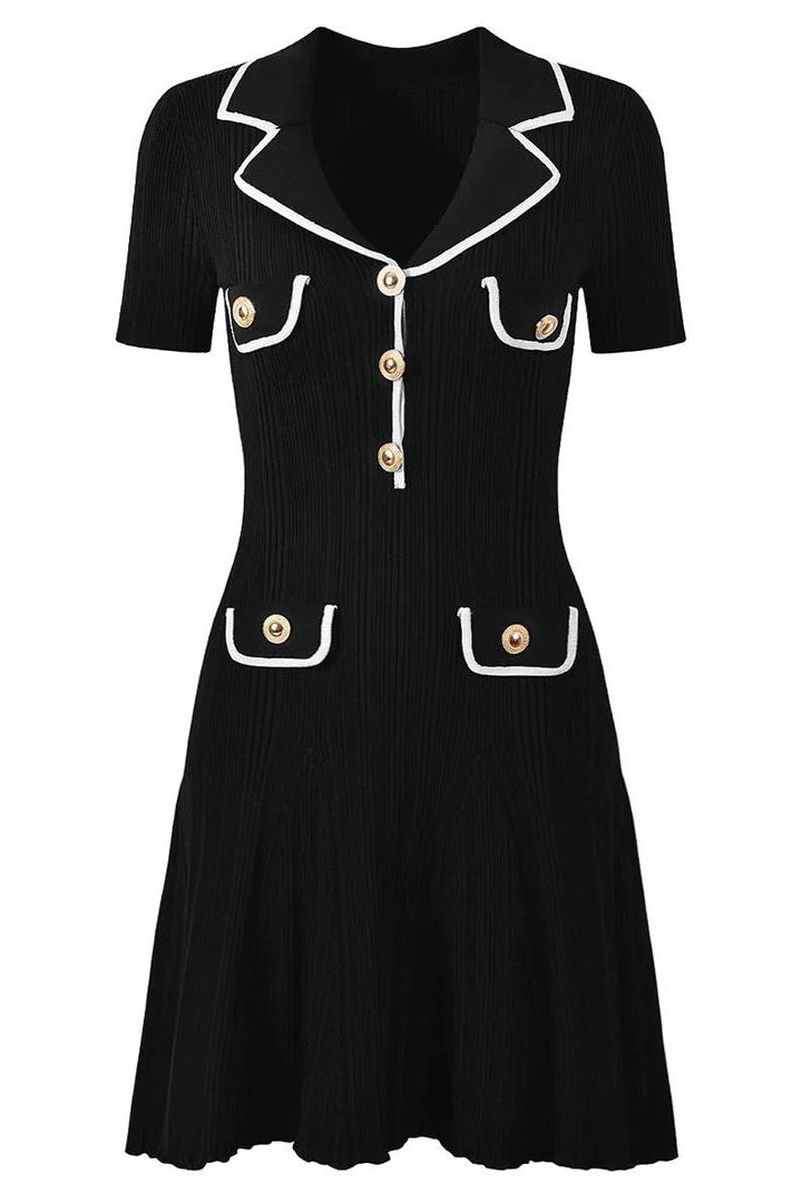 FABRIZIA Knit Mini Bodycon Dress