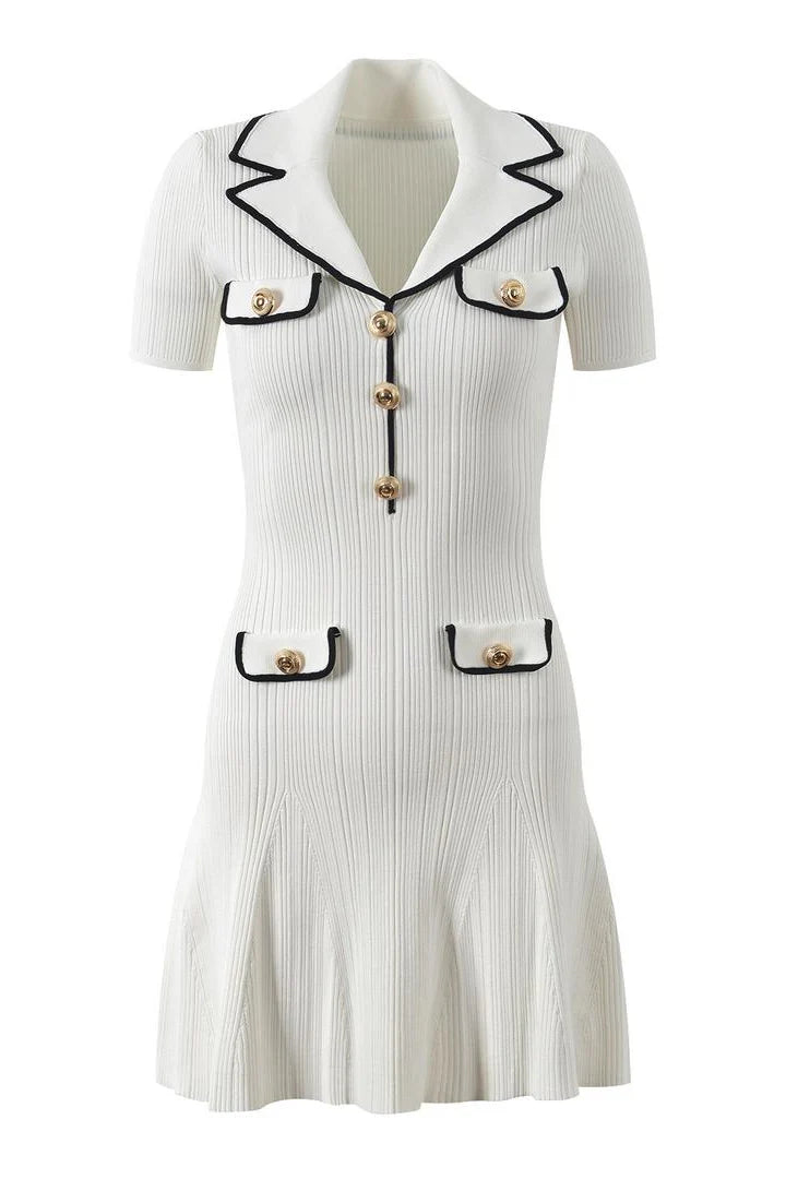 FABRIZIA Knit Mini Bodycon Dress