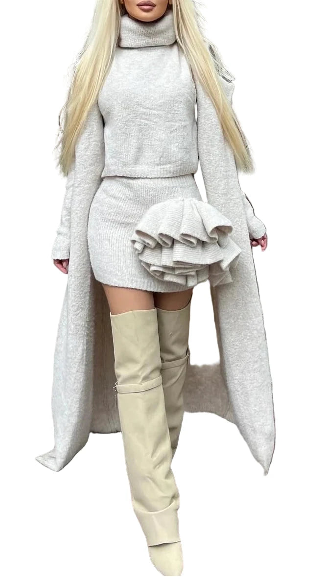 ILSE Knit 3 Pieces Bodycon Set