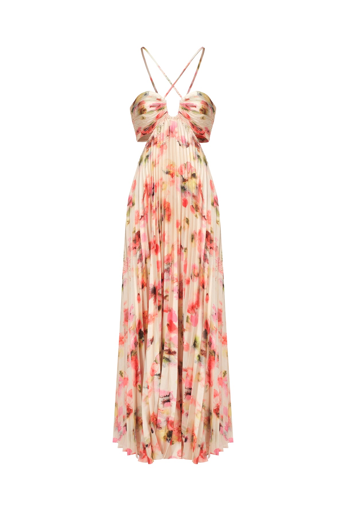 VENUS Cut Out Flowers Maxi Dress
