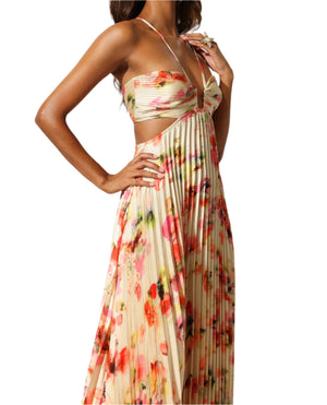 VENUS Cut Out Flowers Maxi Dress