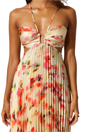 VENUS Cut Out Flowers Maxi Dress