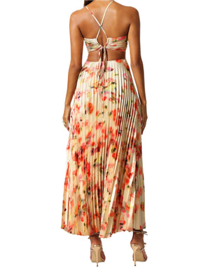 VENUS Cut Out Flowers Maxi Dress