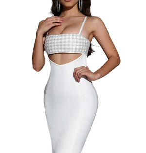LUANA Strappy Cutout Bandage Maxi Dress
