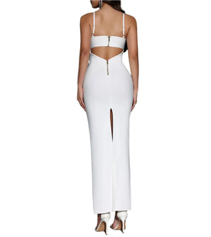 LUANA Strappy Cutout Bandage Maxi Dress