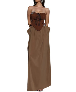 DORIAN Corset Maxi Set